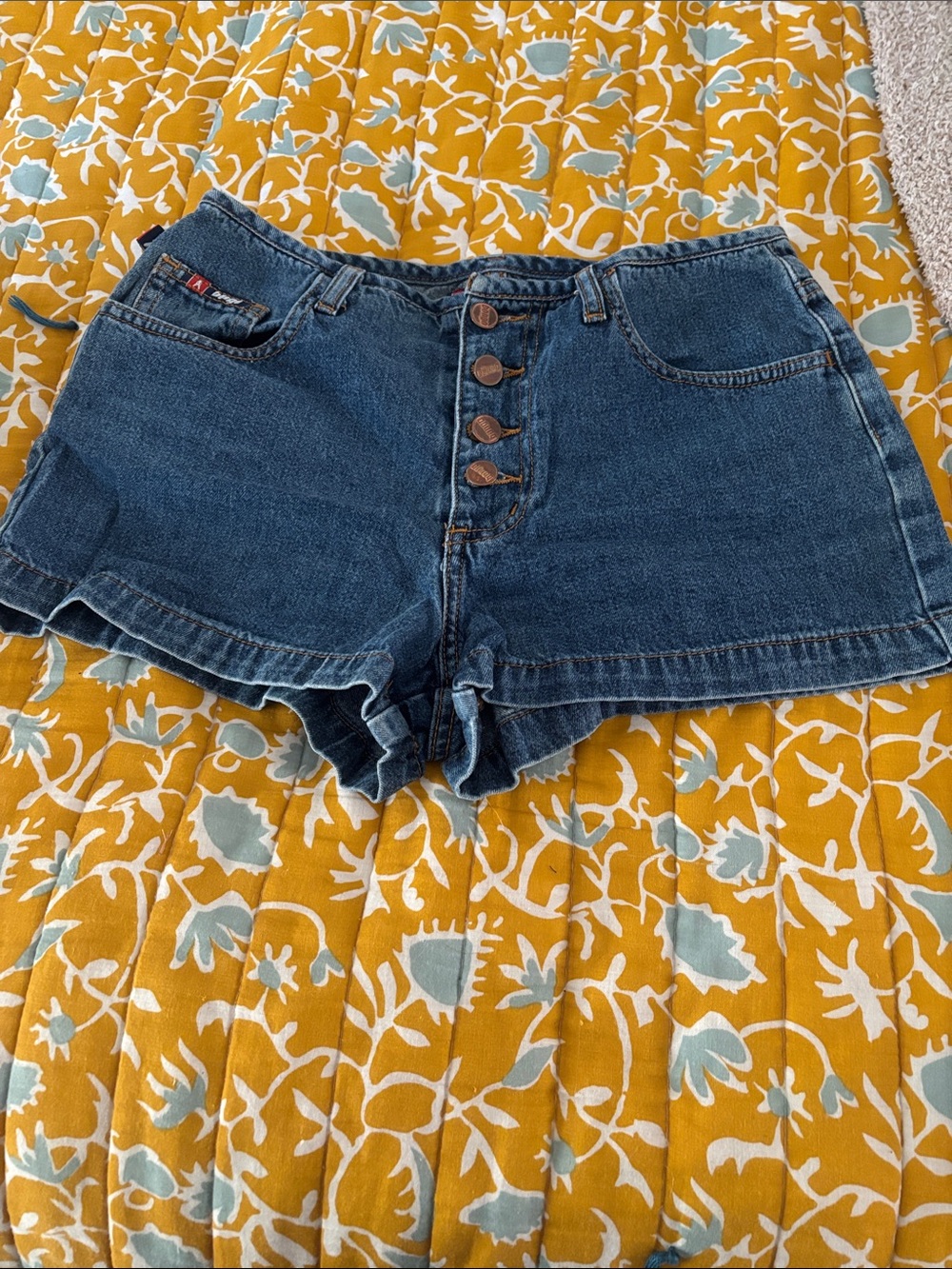 Vintage 90s Bongo Jean Shorts Button Fly